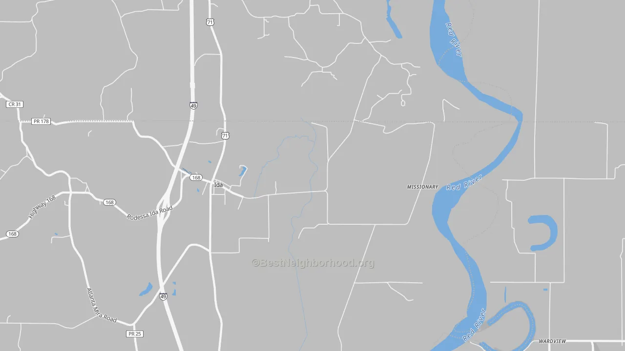 Transit Grade map of Missionary, LA