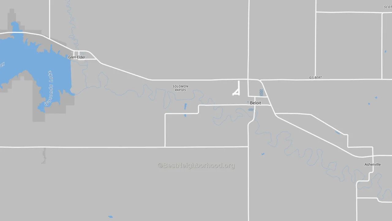 Transit Grade map of Mitchell County, KS