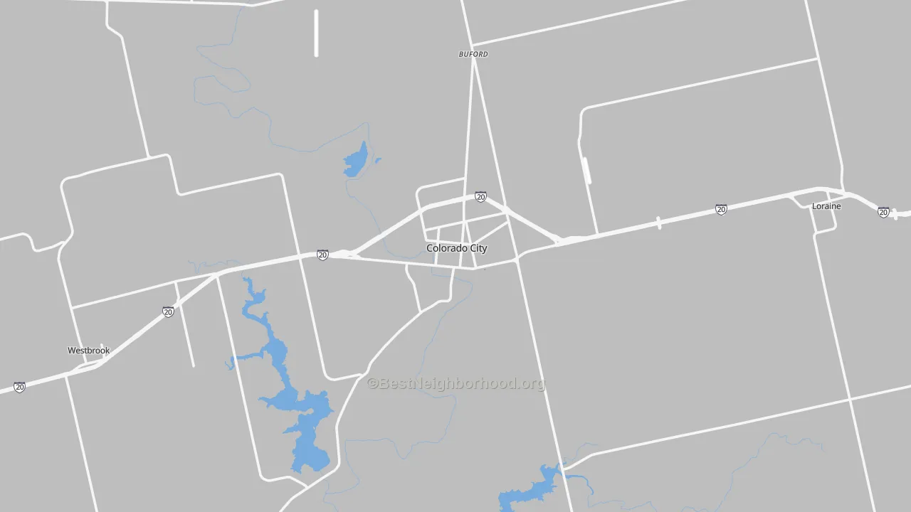 Transit Grade map of Mitchell County, TX