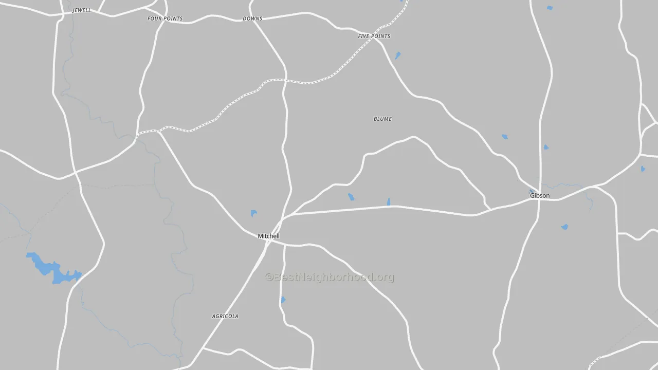 Transit Grade map of Mitchell, GA