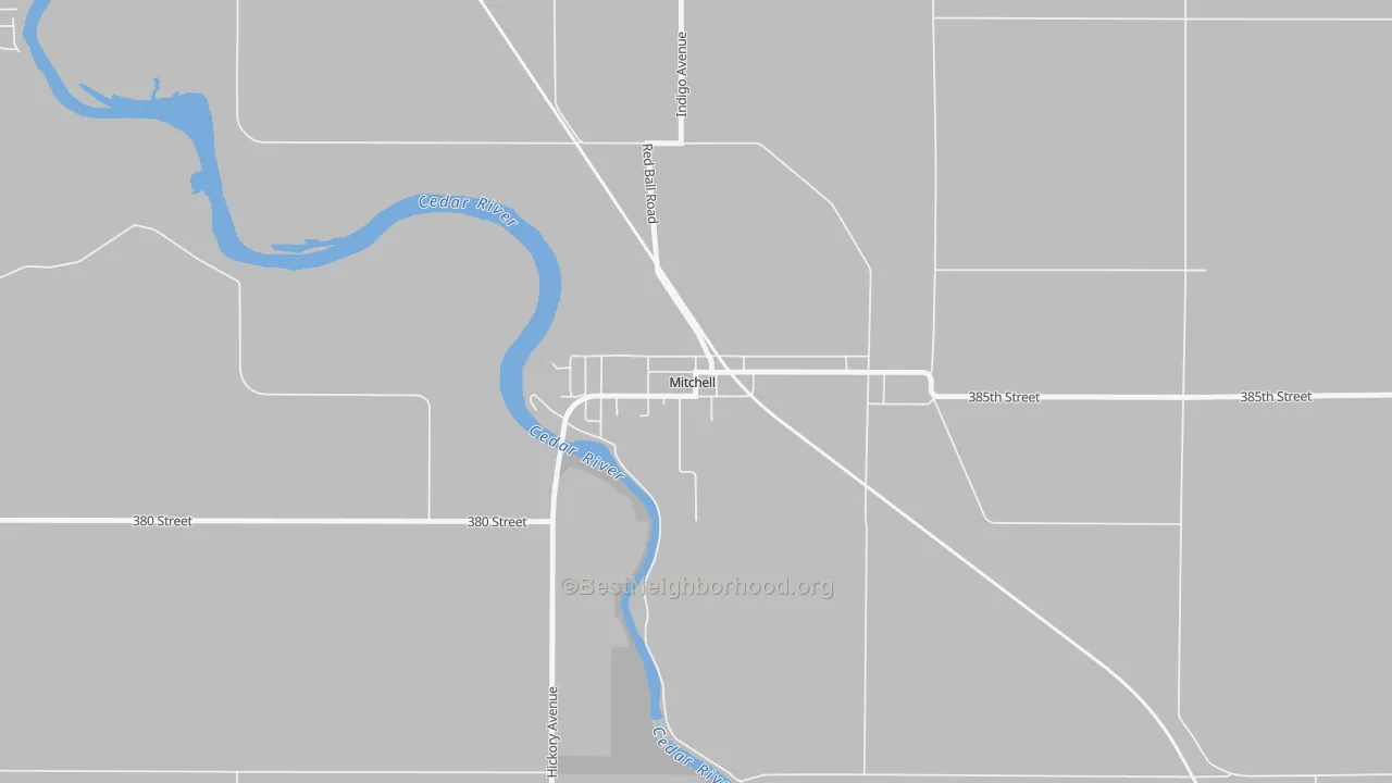 Transit Grade map of Mitchell, IA