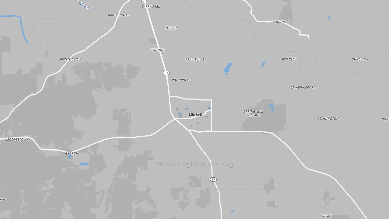 Transit Grade map of Mitchell, IN