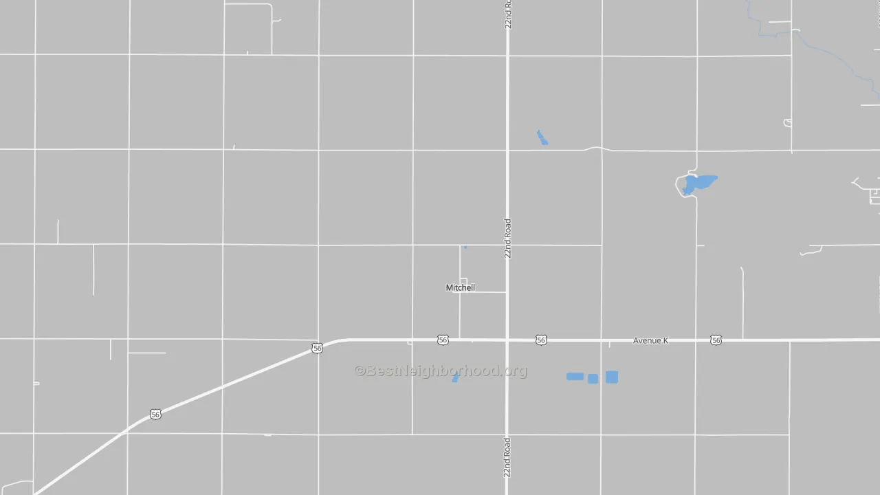 Transit Grade map of Mitchell, KS
