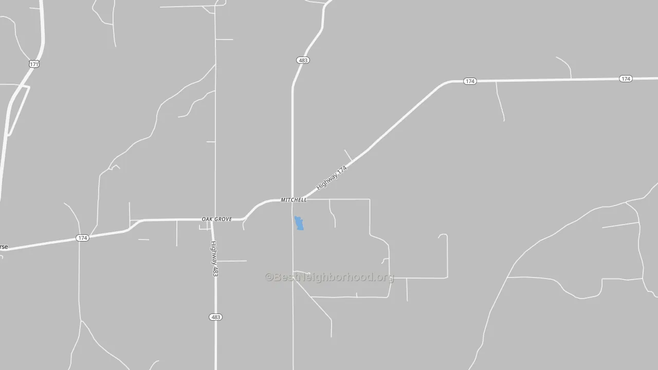 Transit Grade map of Mitchell, LA