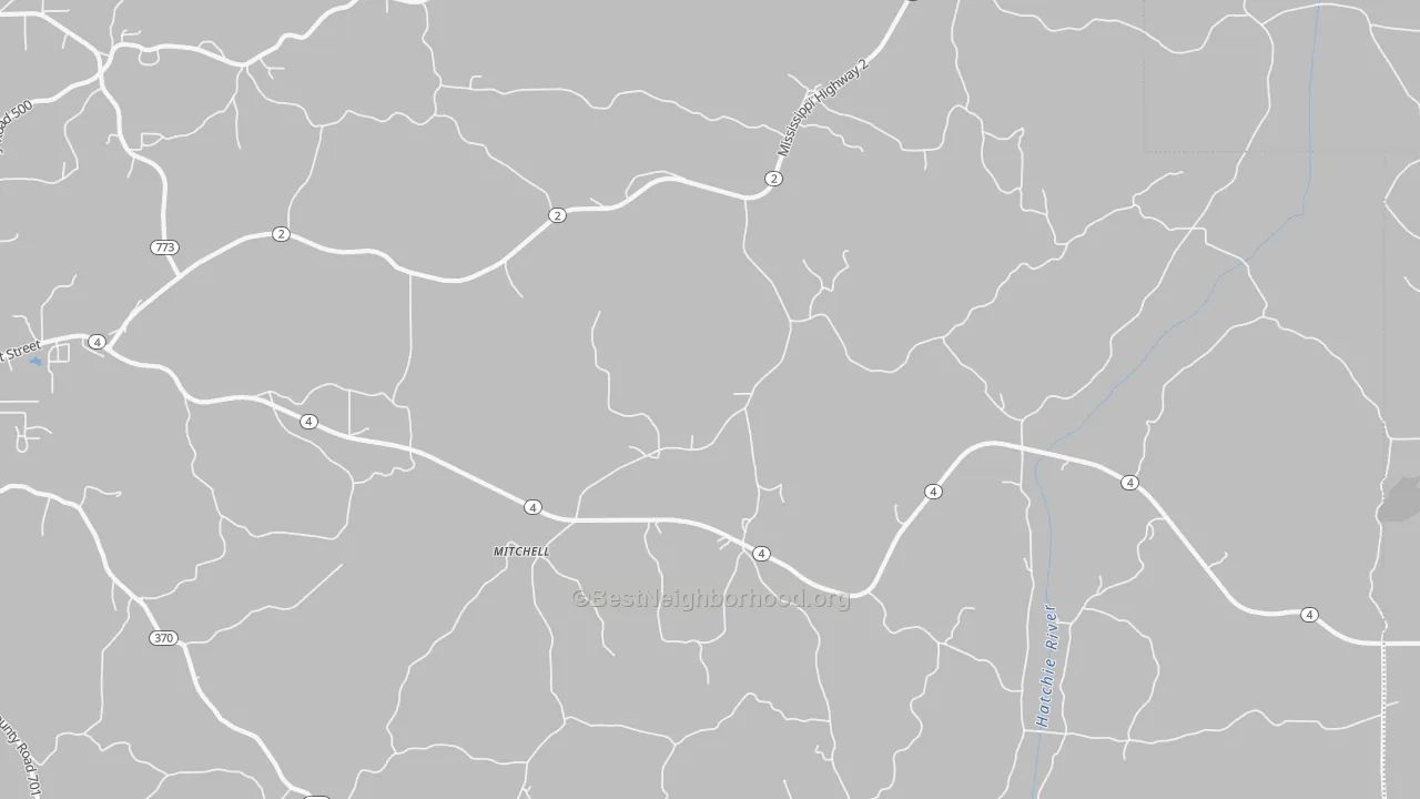 Transit Grade map of Mitchell, MS