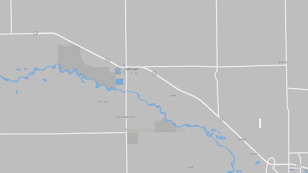 Transit Grade map of Mitchell, NE