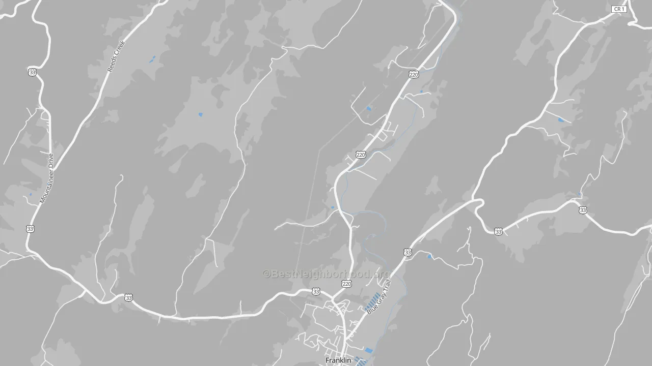 Transit Grade map of Mitchell, WV