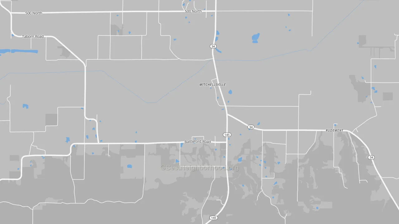 Transit Grade map of Mitchellsville, IL