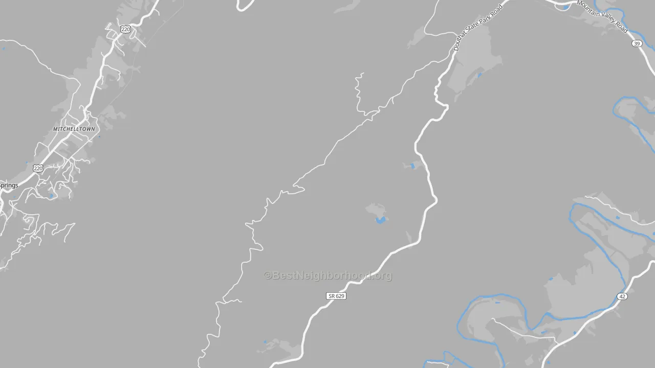 Transit Grade map of Mitchelltown, VA