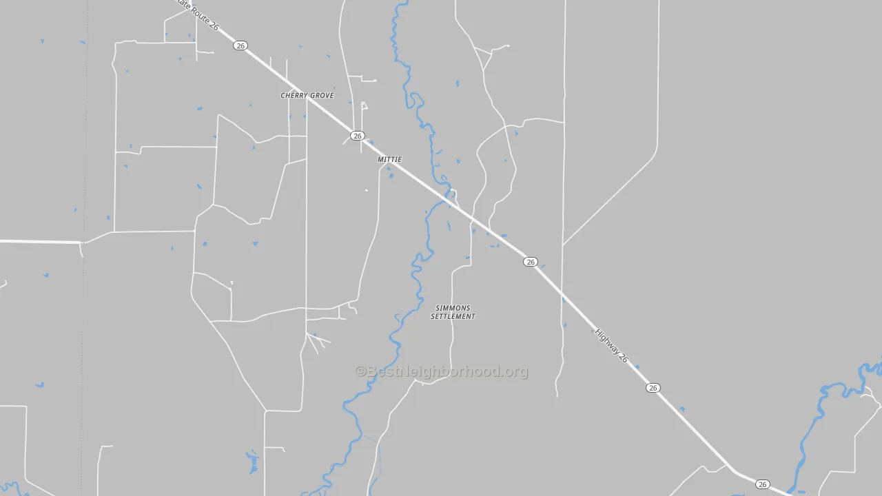 Transit Grade map of Mittie, LA