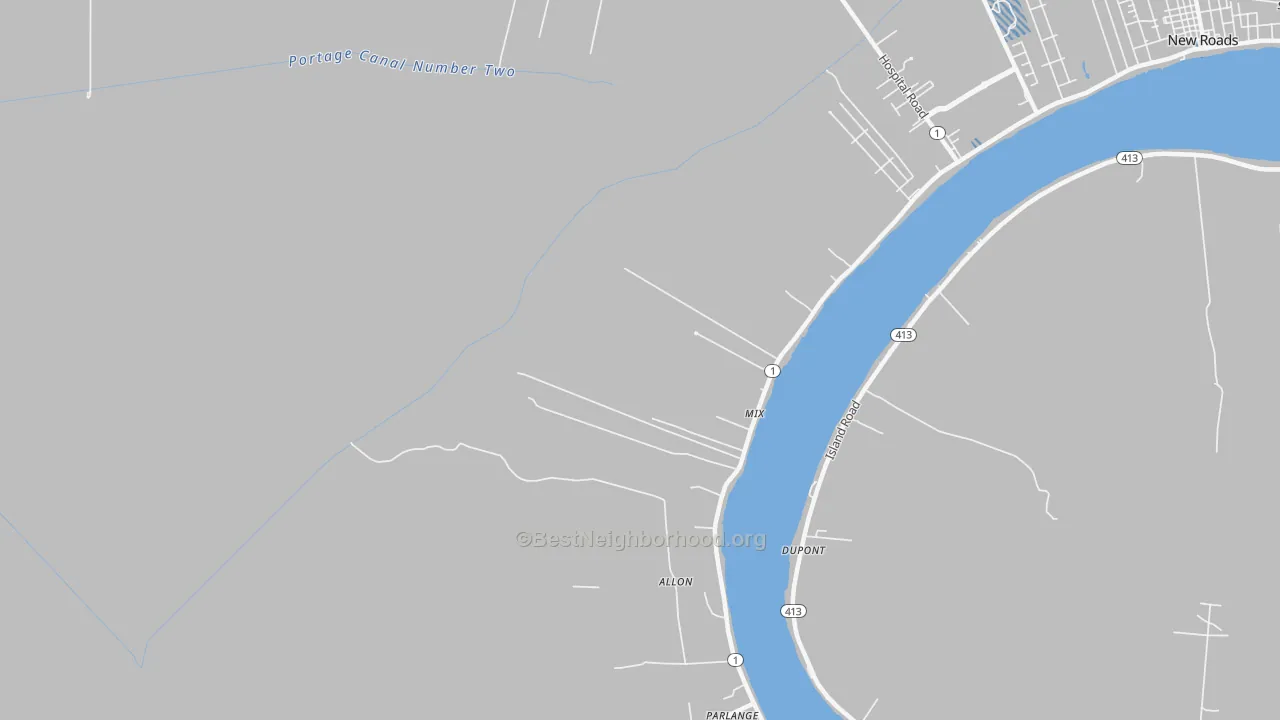 Transit Grade map of Mix, LA