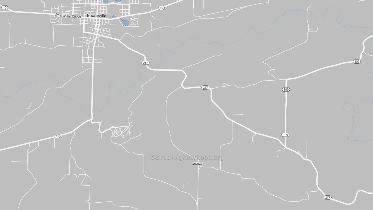 Transit Grade map of Mixon, AR