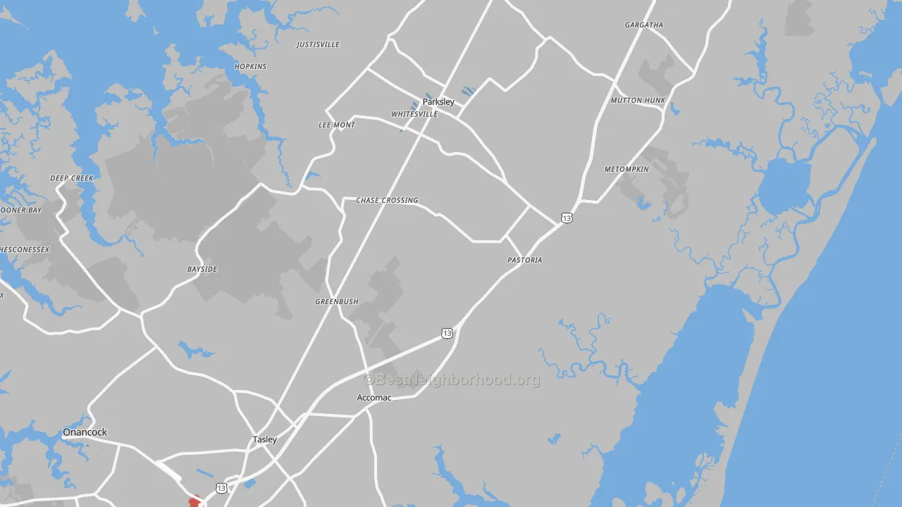 Transit Grade map of Modest Town, VA