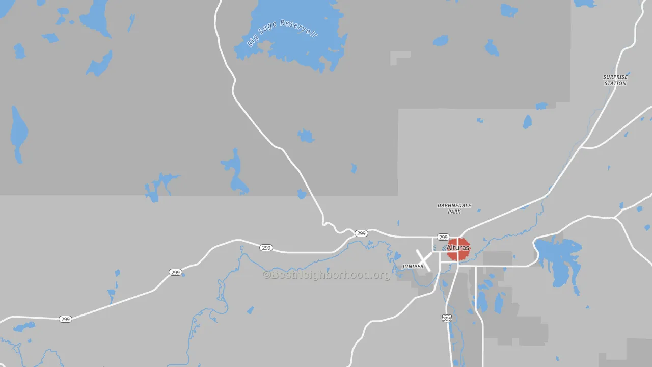 Transit Grade map of Modoc County, CA