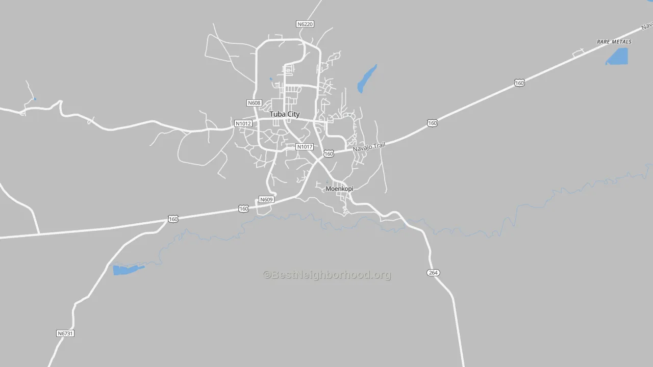 Transit Grade map of Moenkopi, AZ