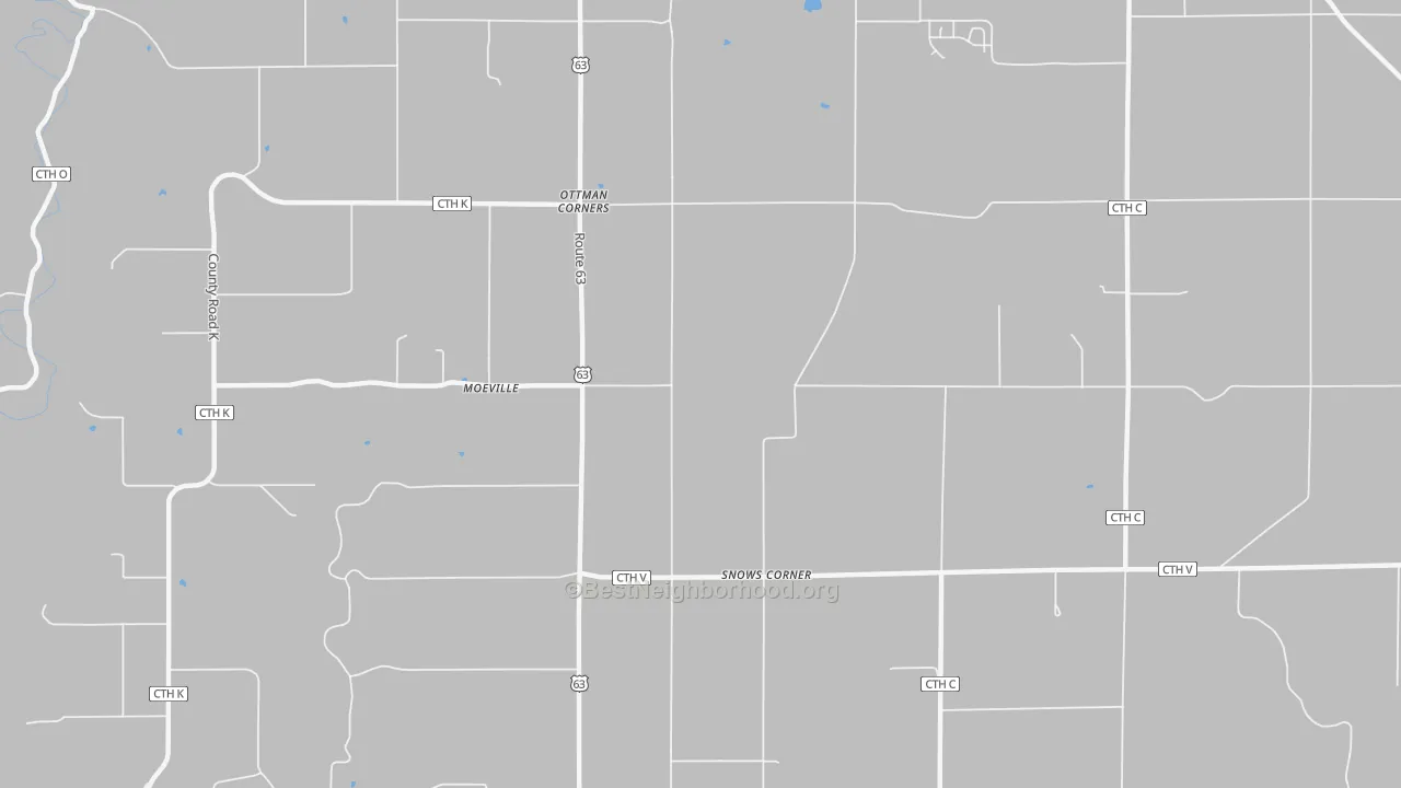 Transit Grade map of Moeville, WI
