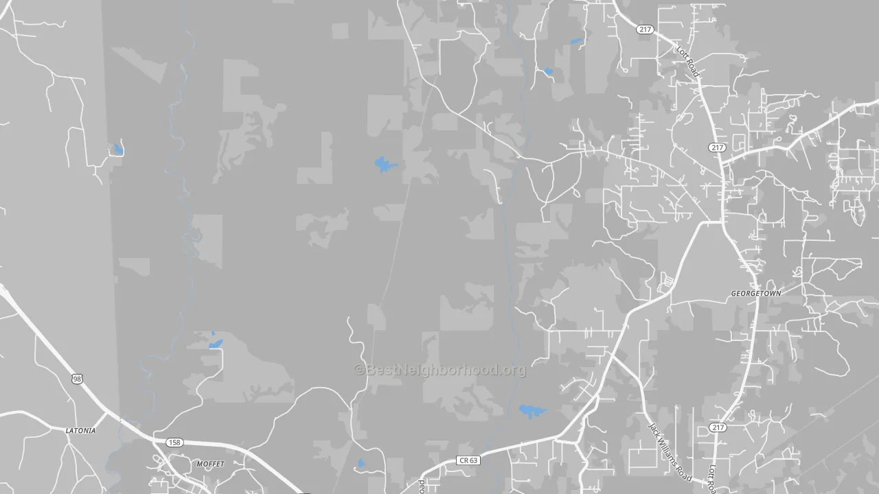 Transit Grade map of Moffet, AL
