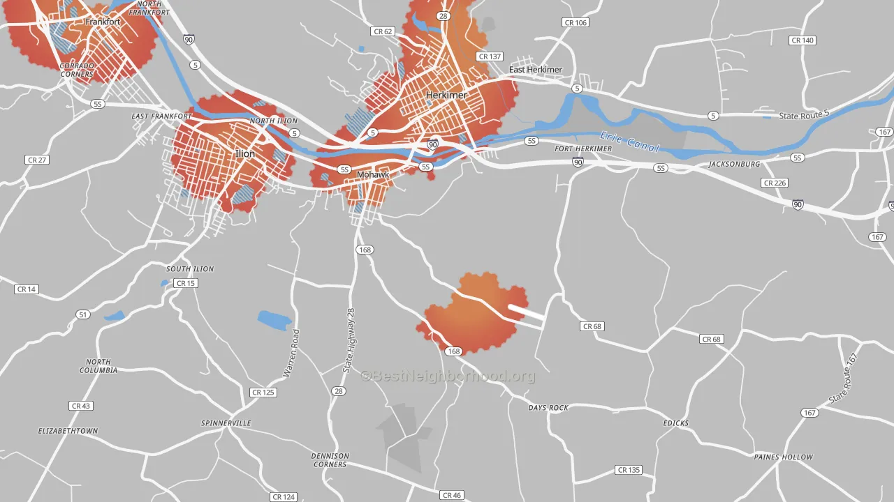 Transit Grade map of Mohawk, NY