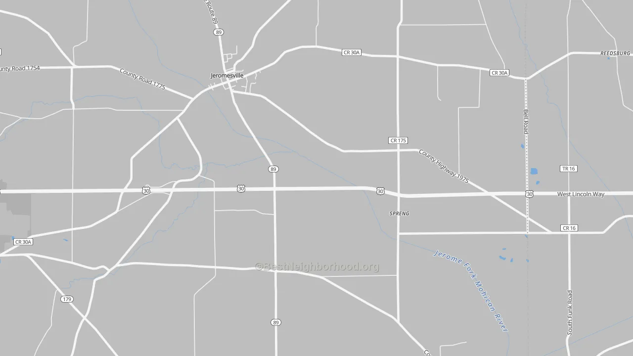 Transit Grade map of Mohicanville, OH