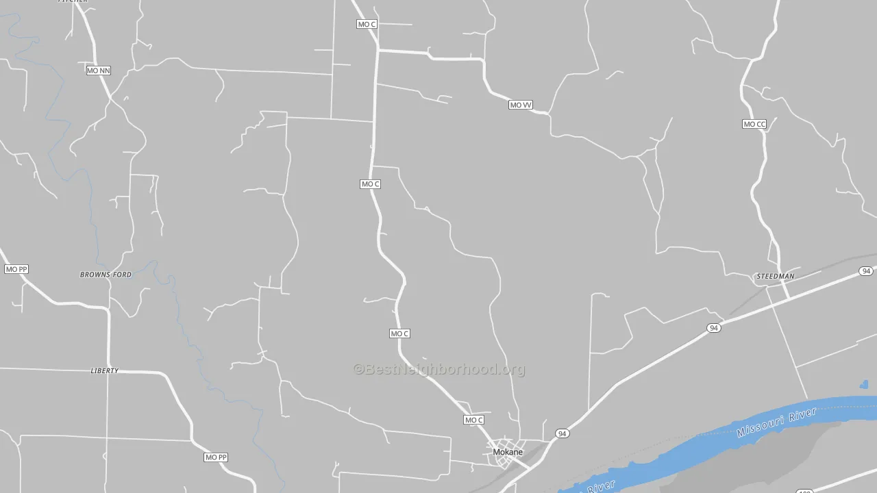Transit Grade map of Mokane, MO