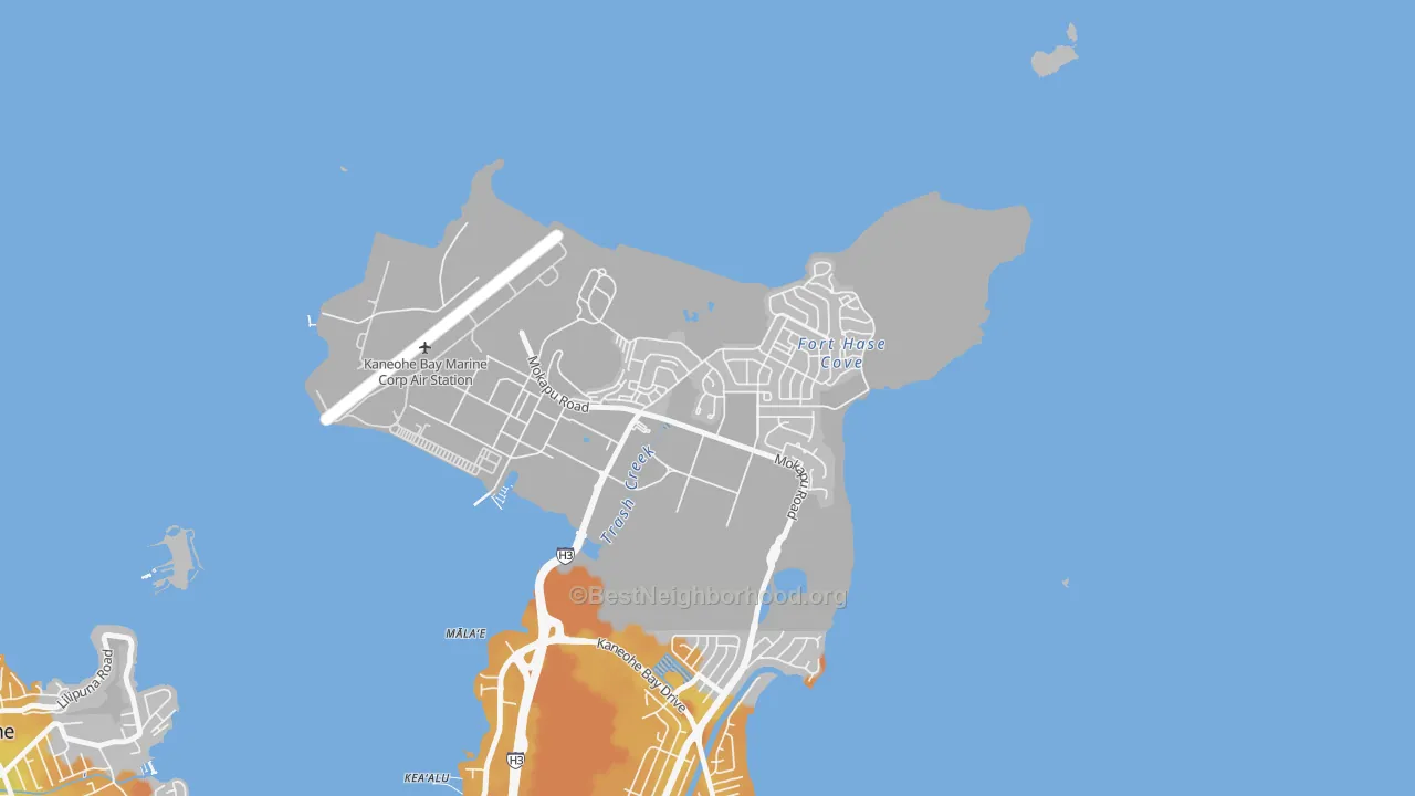Transit Grade map of Mokapu, Kaneohe Station, HI