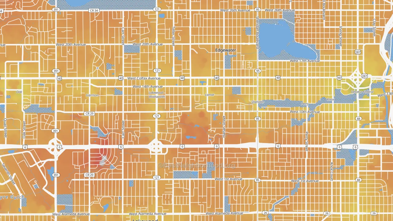 Transit Grade map of Molholm Two Creeks, Edgewater, CO