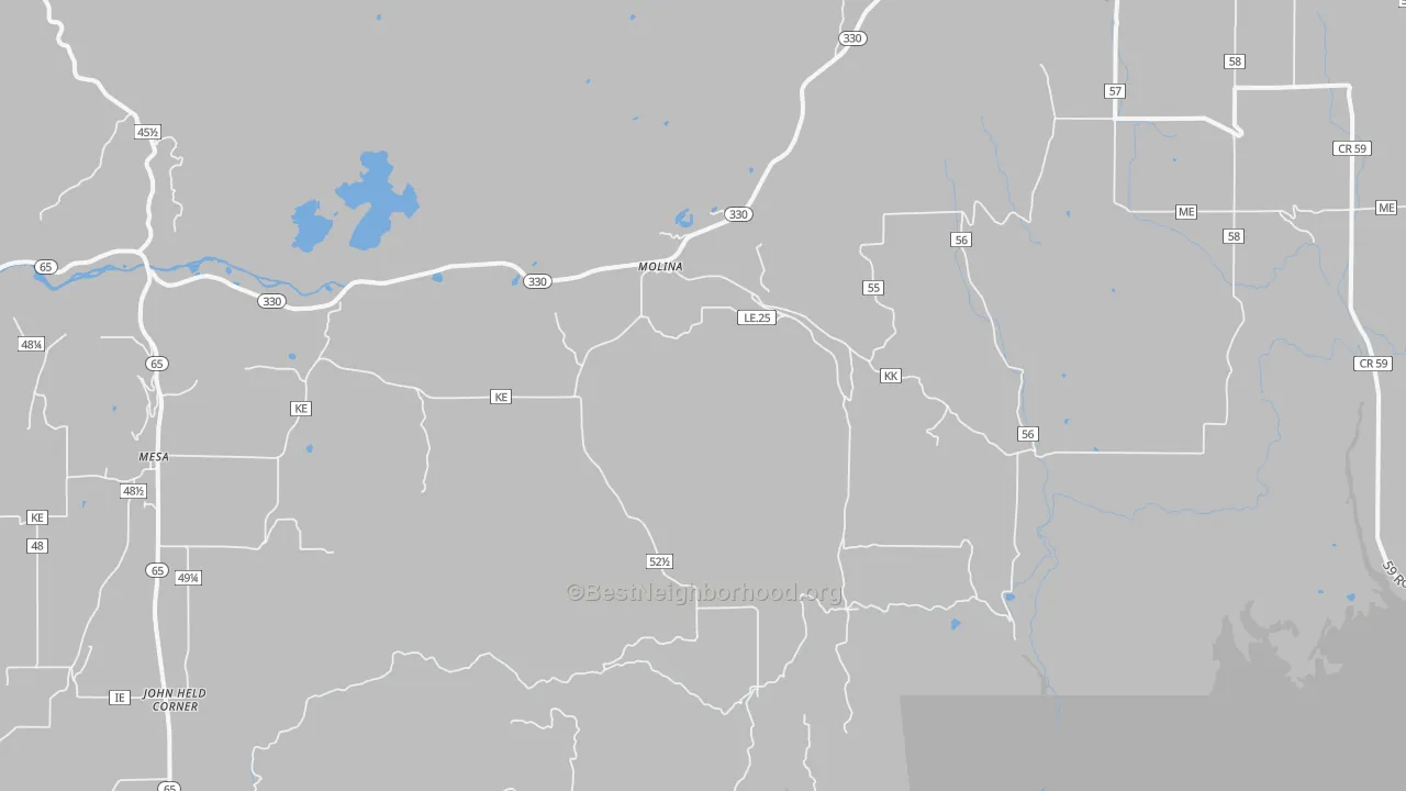 Transit Grade map of Molina, CO