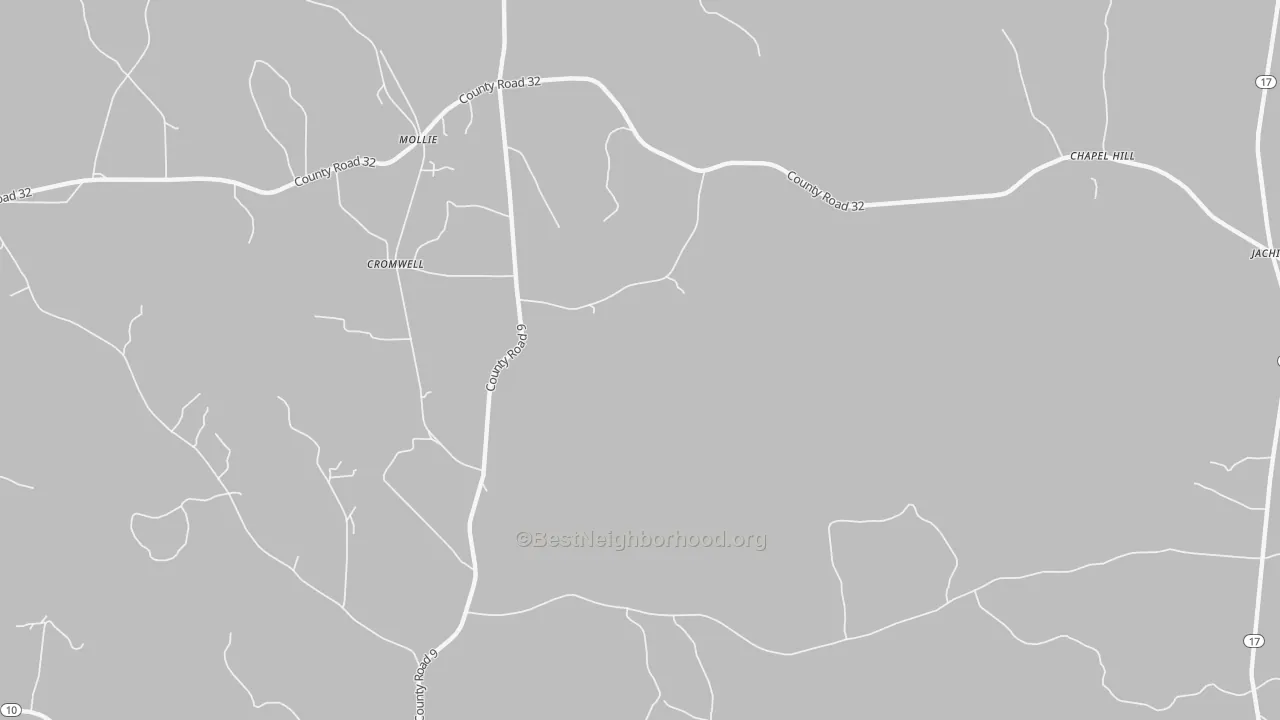 Transit Grade map of Mollie, AL