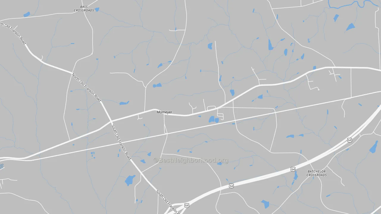 Transit Grade map of Momeyer, NC