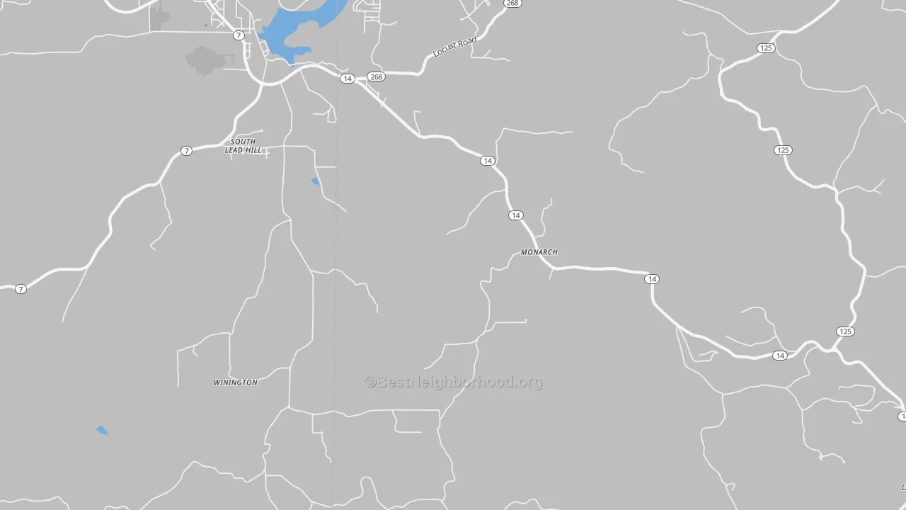 Transit Grade map of Monarch, AR