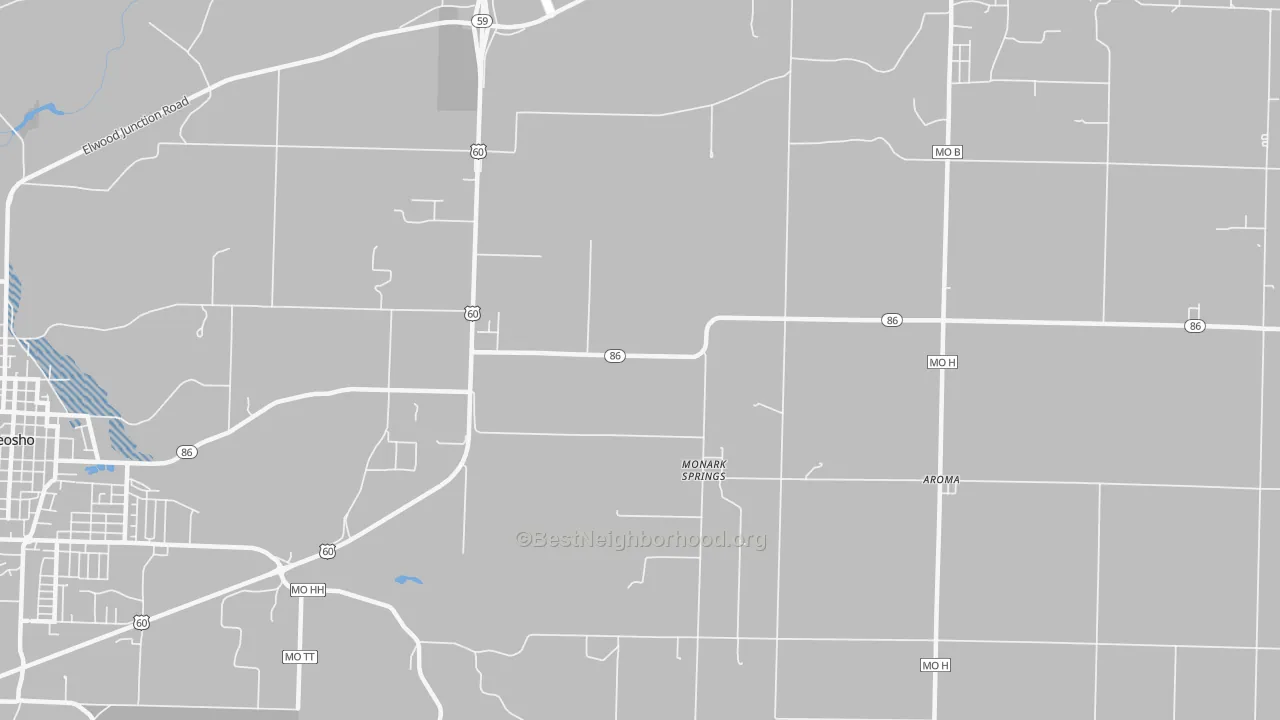 Transit Grade map of Monark Springs, MO
