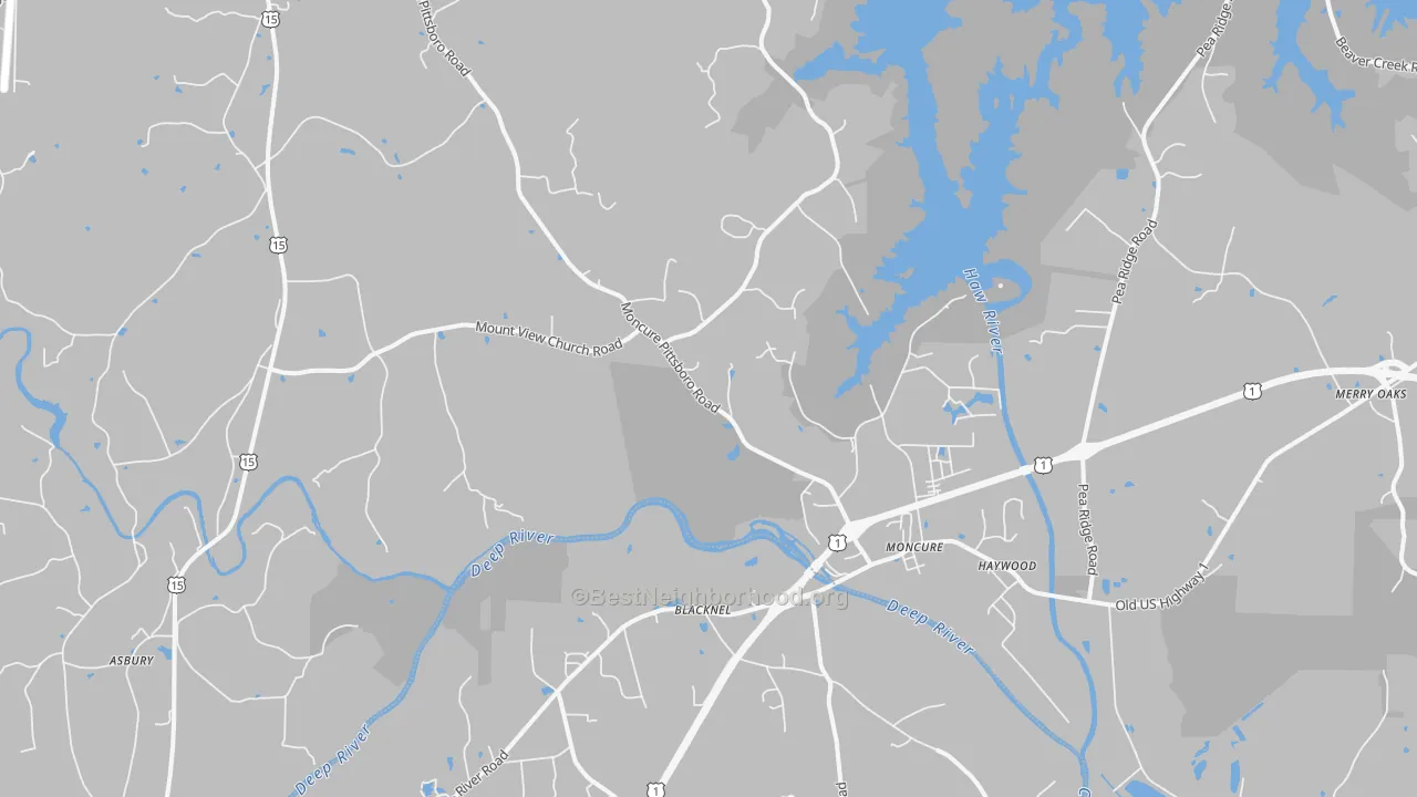 Transit Grade map of Moncure, NC