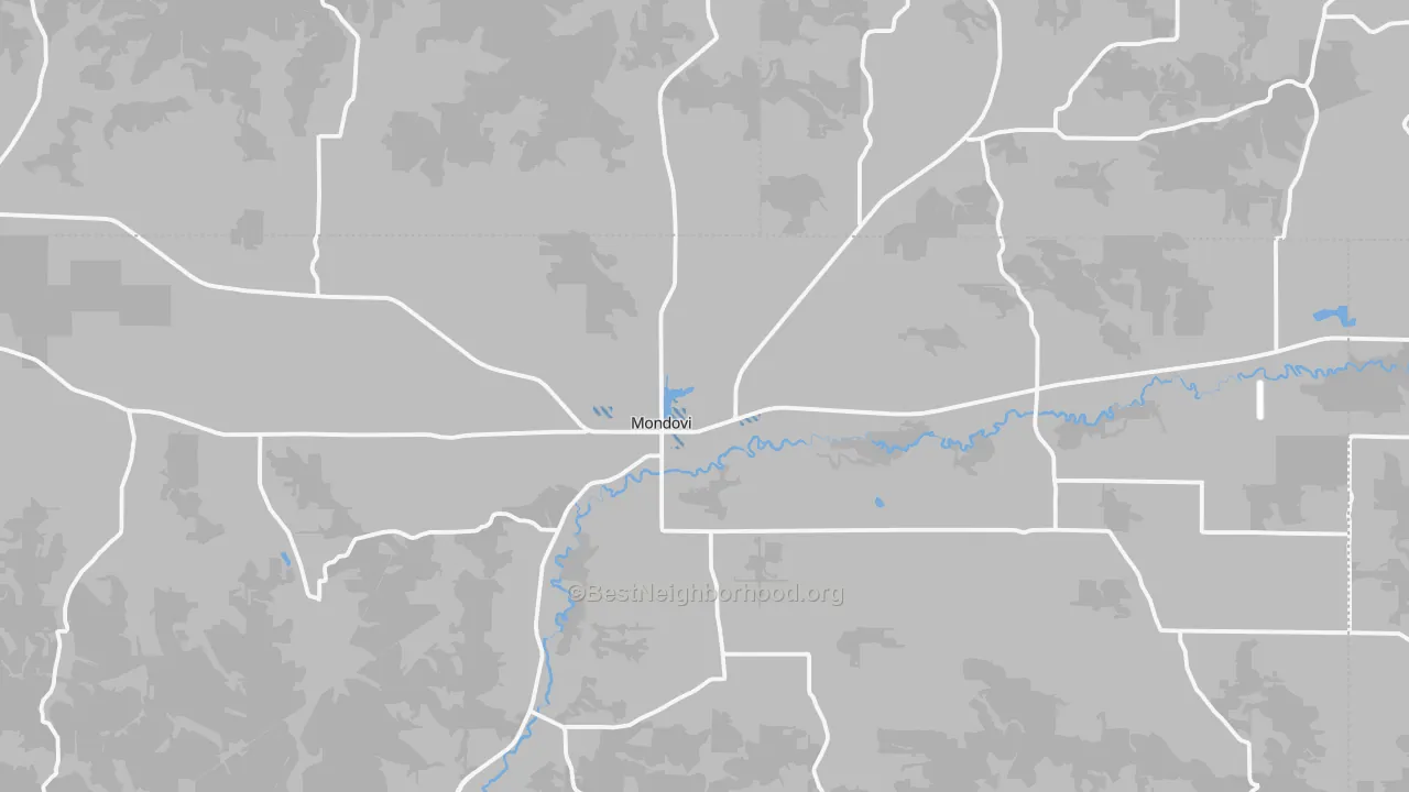 Transit Grade map of Mondovi, WI