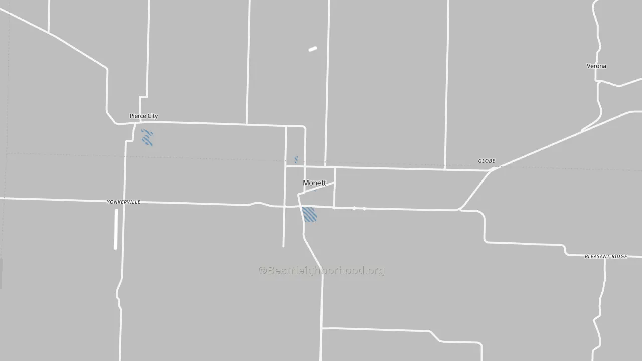 Transit Grade map of Monett, MO