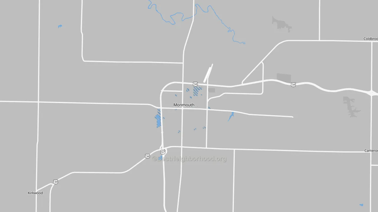 Transit Grade map of Monmouth, IL