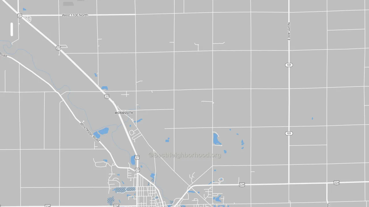 Transit Grade map of Monmouth, IN