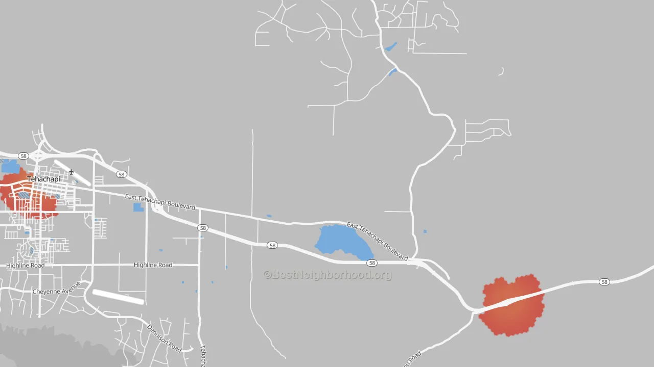 Transit Grade map of Monolith, CA