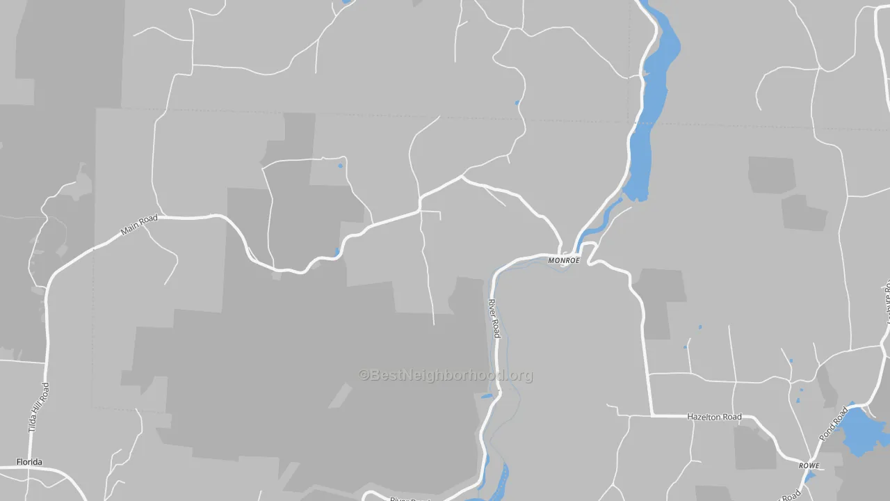 Transit Grade map of Monroe Bridge, MA