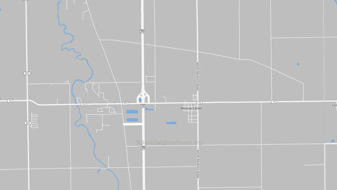 Transit Grade map of Monroe Center, IL