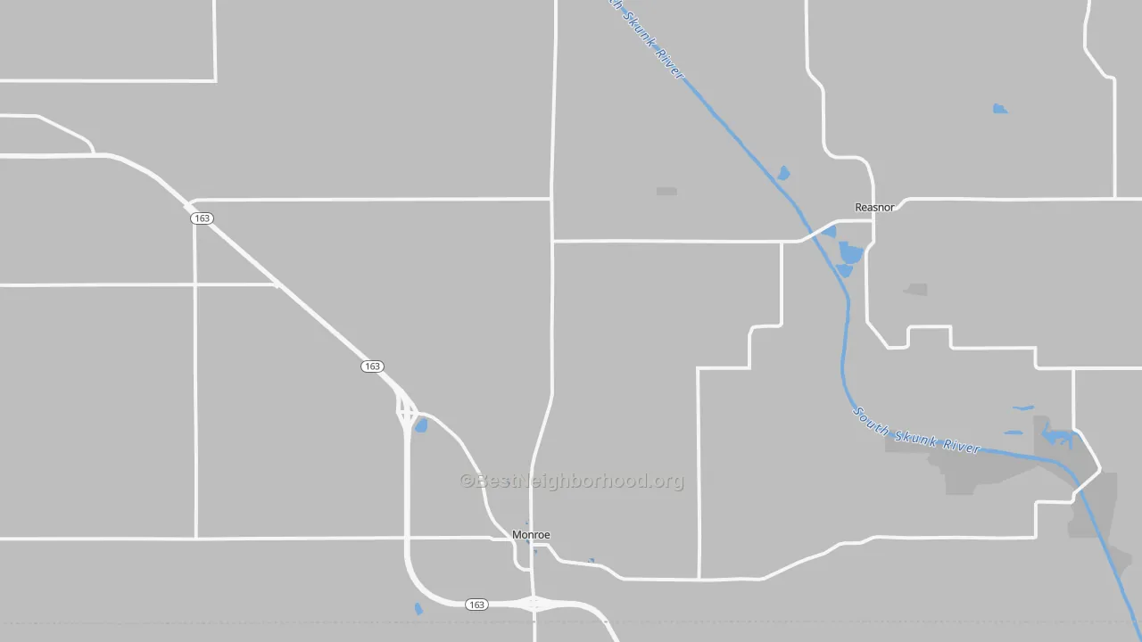 Transit Grade map of Monroe, IA
