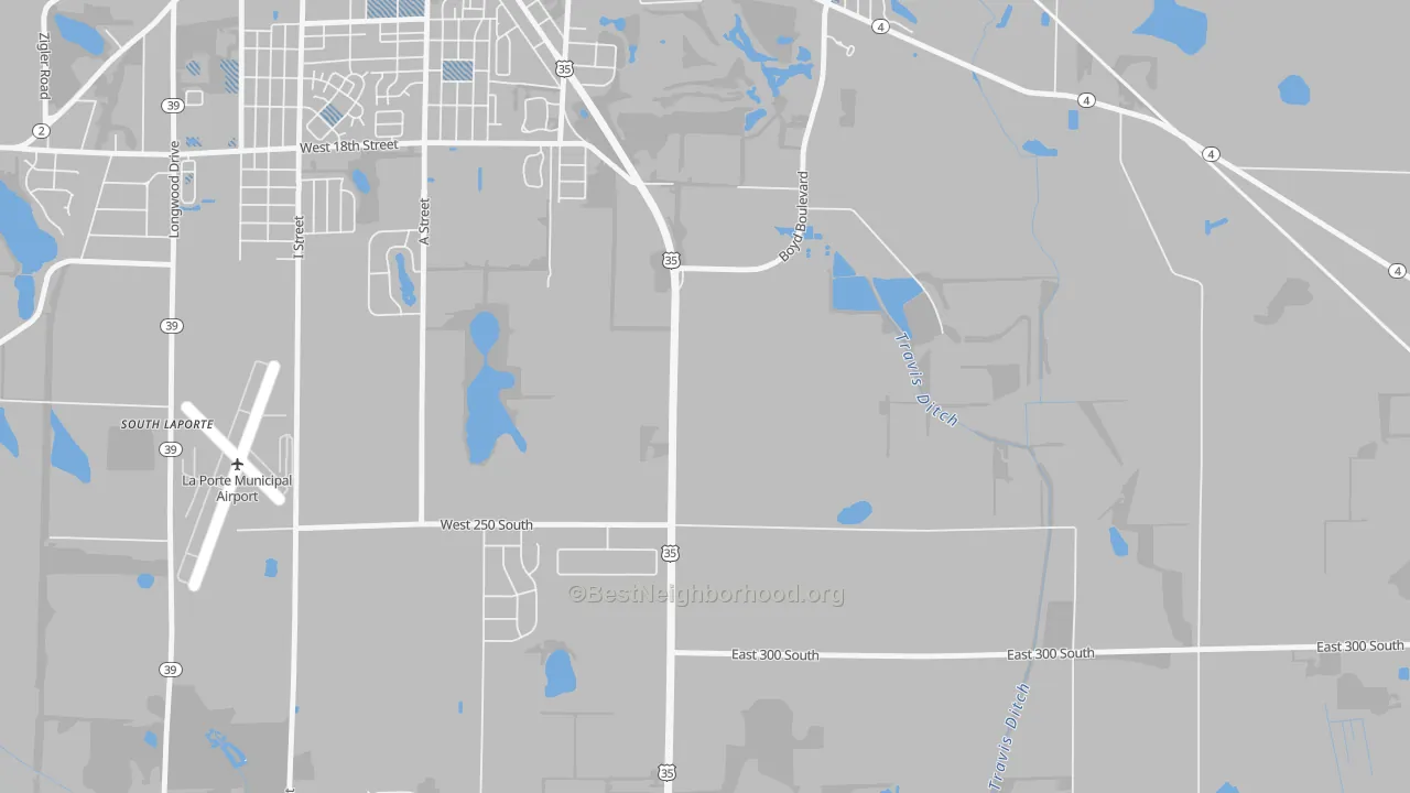 Transit Grade map of Monroe Manor, IN