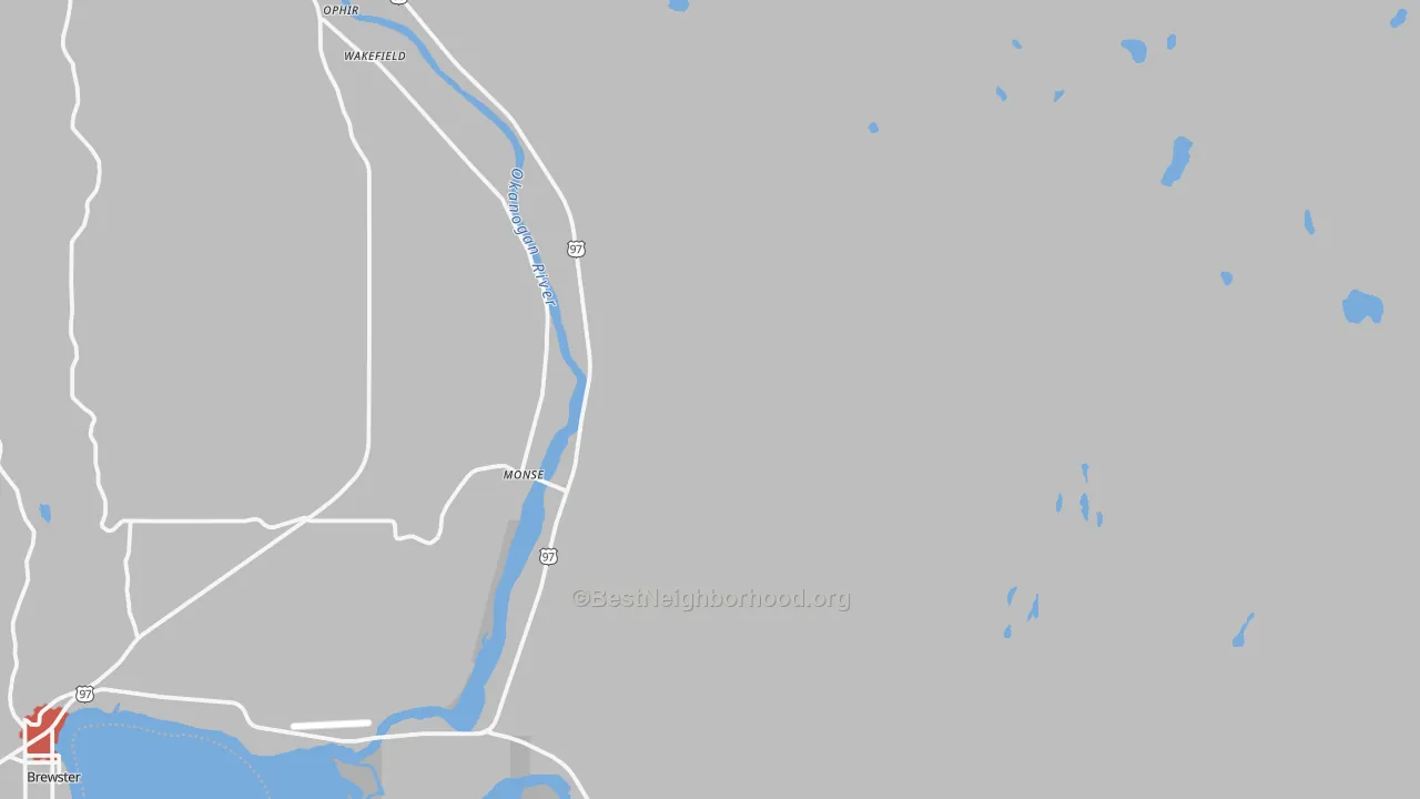 Transit Grade map of Monse, WA