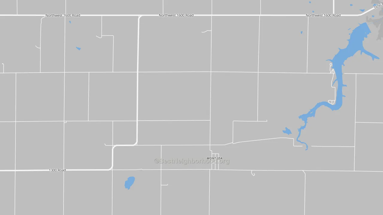 Transit Grade map of Mont Ida, KS