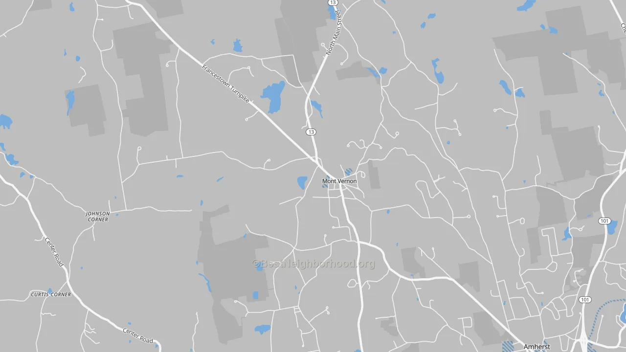 Transit Grade map of Mont Vernon, NH