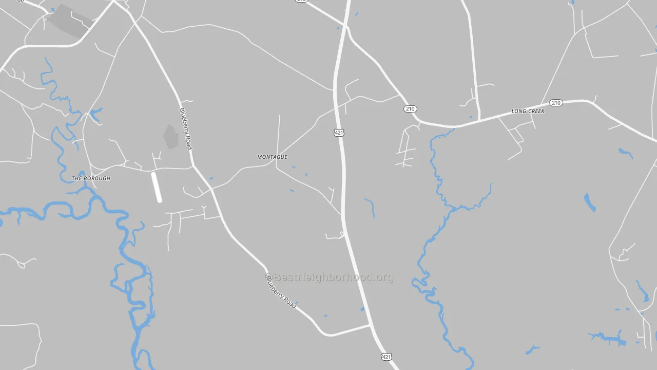 Transit Grade map of Montague, NC