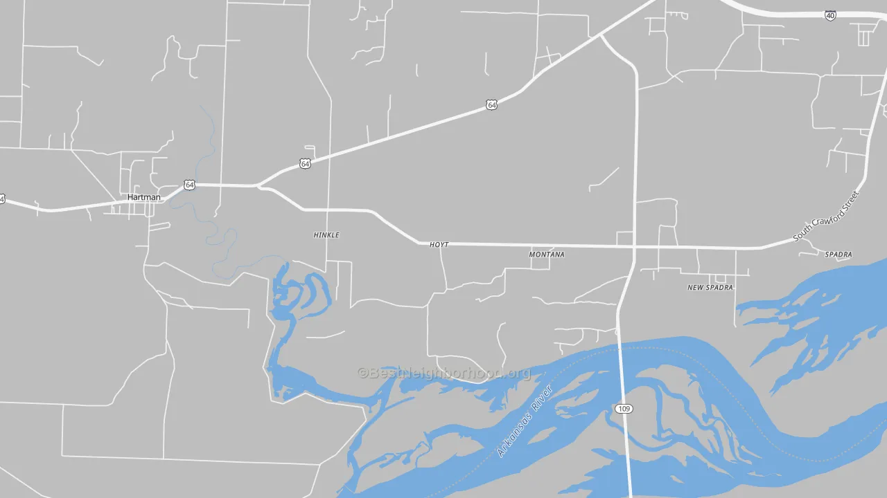 Transit Grade map of Montana, AR