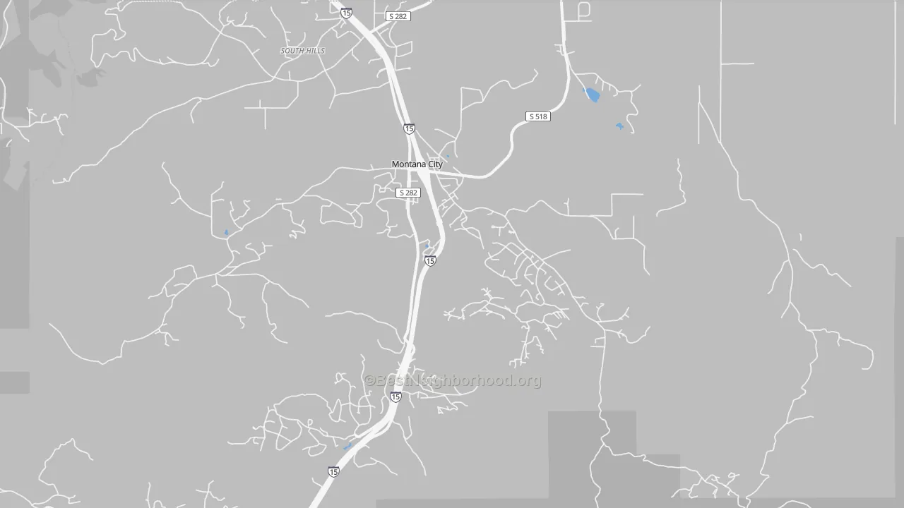 Transit Grade map of Montana City, MT