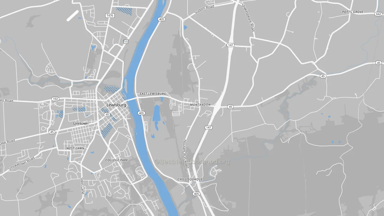 Transit Grade map of Montandon, PA