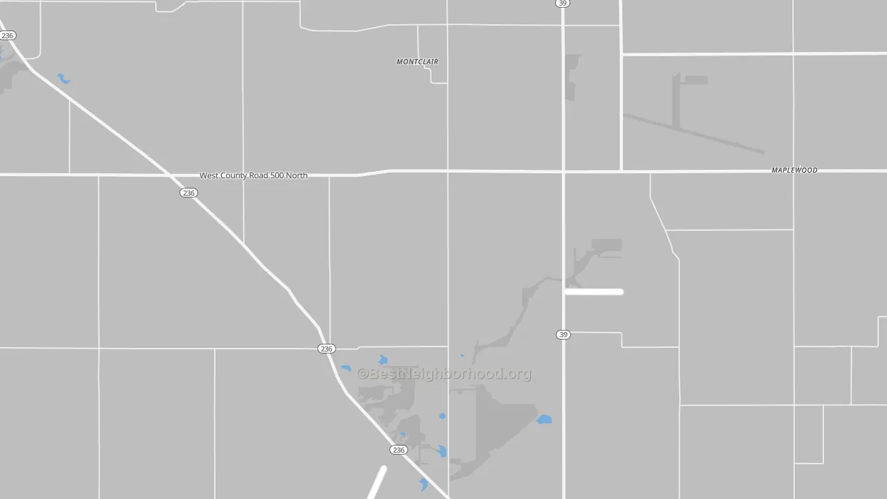 Transit Grade map of Montclair, IN