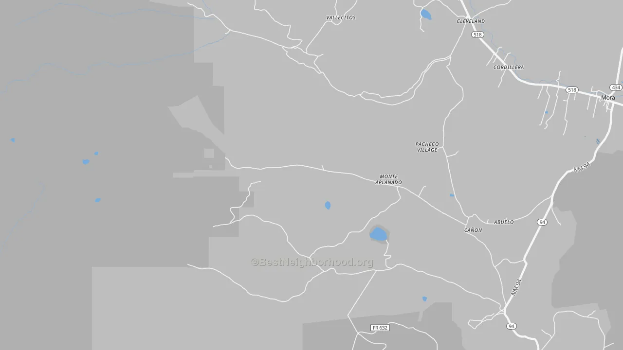 Transit Grade map of Monte Aplanado, NM